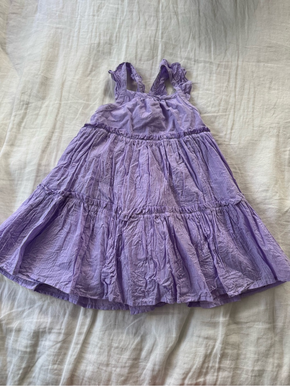 Joie Lilac Tiered Ruffle-Strap Dress for Kids